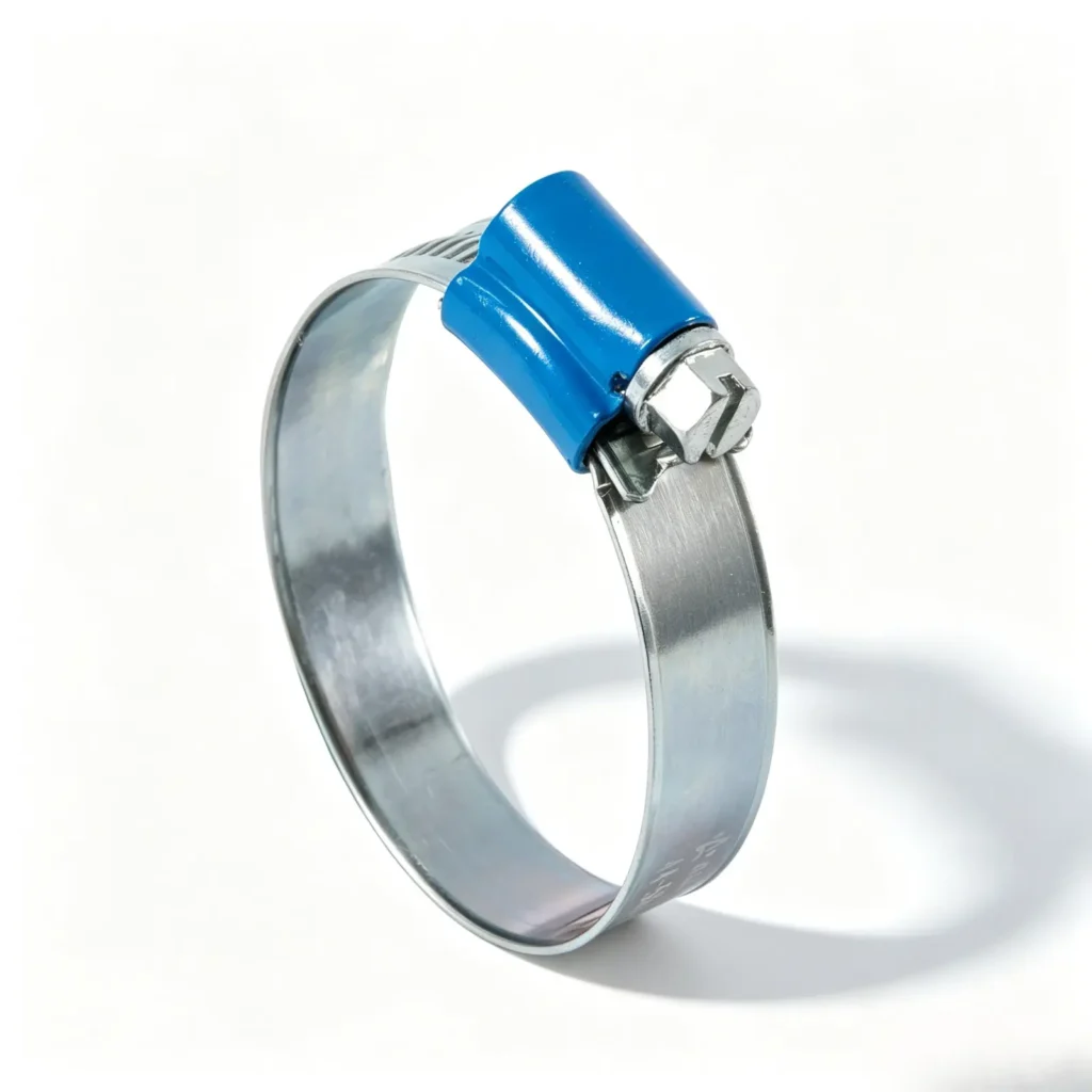 British Type Hose Clamp with Tube Housing – 9.7 mm Bandwidth