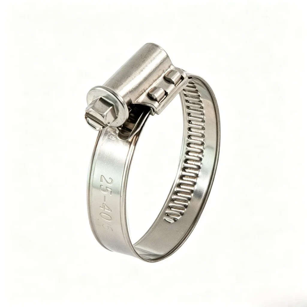 German Type Hose Clamp without Welded Housing – 12 mm Bandwidth