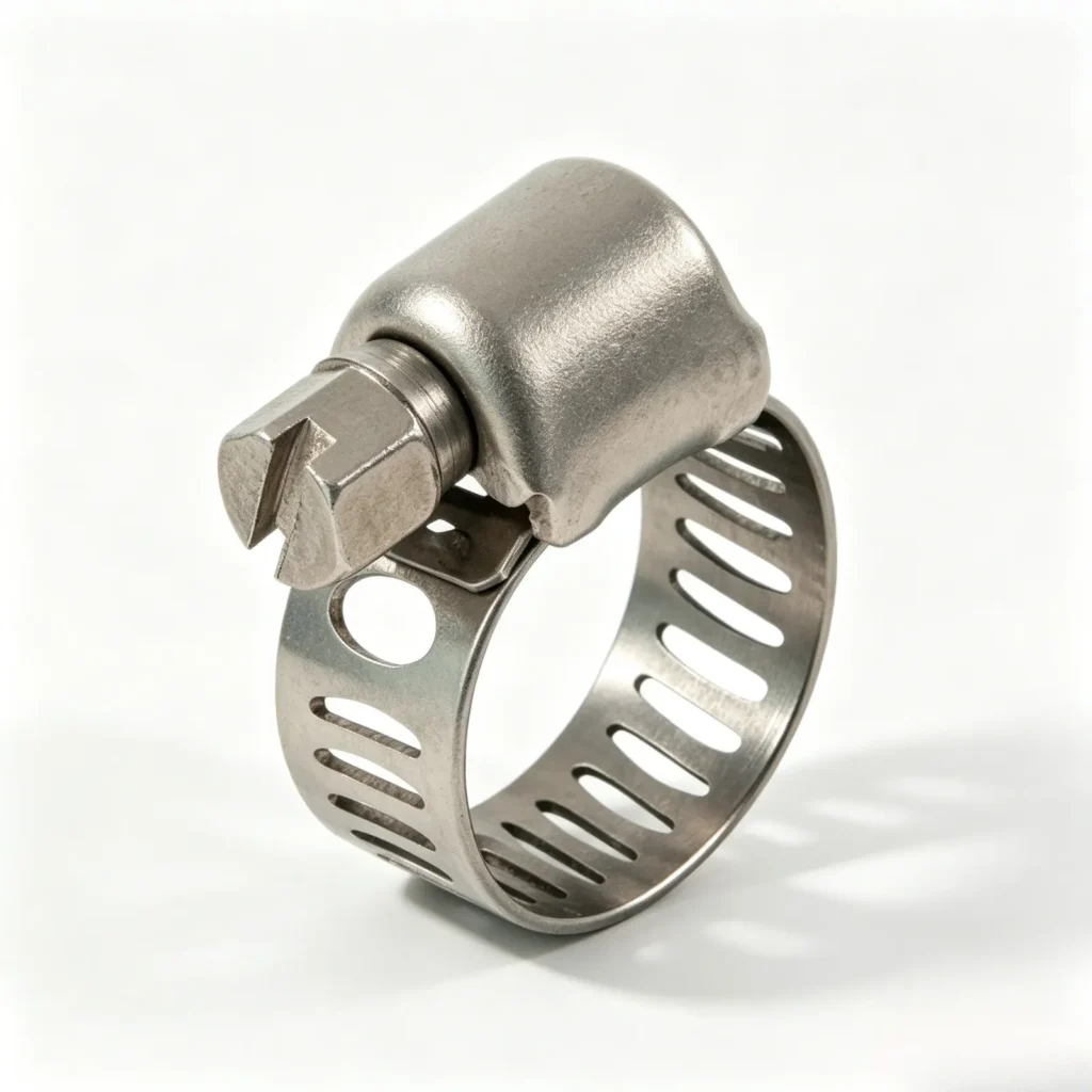 Mini Perforated Hose Clamp – 8 mm Bandwidth